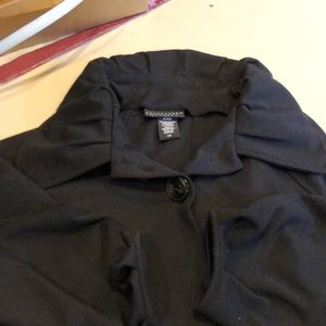 Peacock black jacket size large